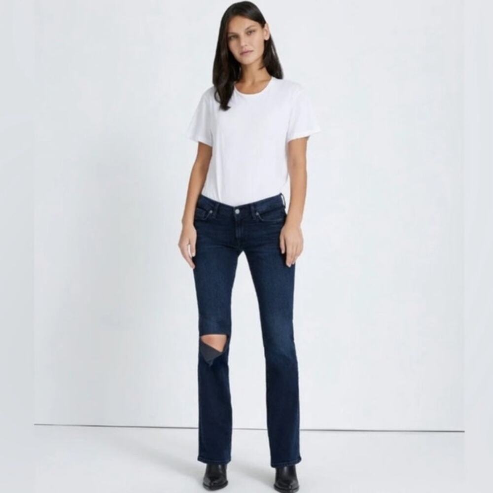 NWT 7 For All Mankind Original Bootcut Jean‎ Low Rise in Sunbeam Dark Wash Sz27